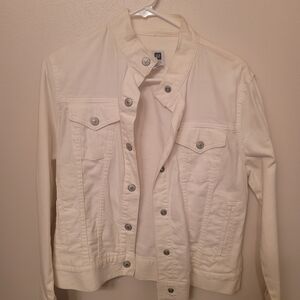 GAP White Denim Jacket